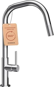 Schock Talinos ausziehbar edelstahl massiv