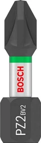 Bosch Professional PRO Impact Pozidriv Bit 1/4", PZ2x25mm,  25 Stück