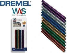 Dremel GG04 Glitter Heißklebepatronen mehrfarbig, 7x100mm, 12 Stück