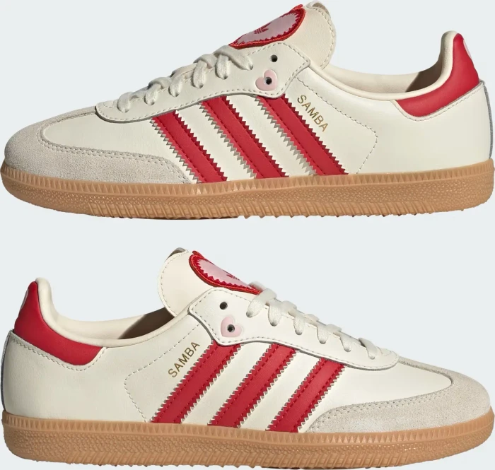adidas Samba OG cream white/better scarlet/gum (Junior)