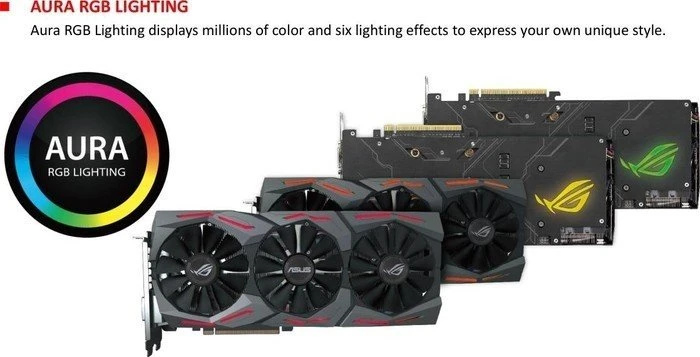 ASUS ROG Strix GeForce GTX 1070 OC, ROG-STRIX-GTX1070-O8G-GAMING, 8GB GDDR5, DVI, 2x HDMI, 2x DP
