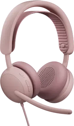 Logitech Zone Wired 2 for Business, Teams, rosa