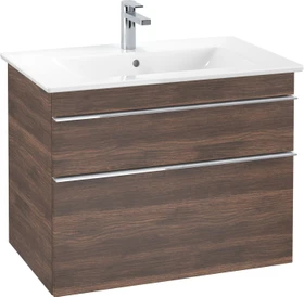Villeroy & Boch Venticello Waschbeckenunterschrank für Becken mittig 2 Auszüge 753x590x477mm arizona oak/chrome