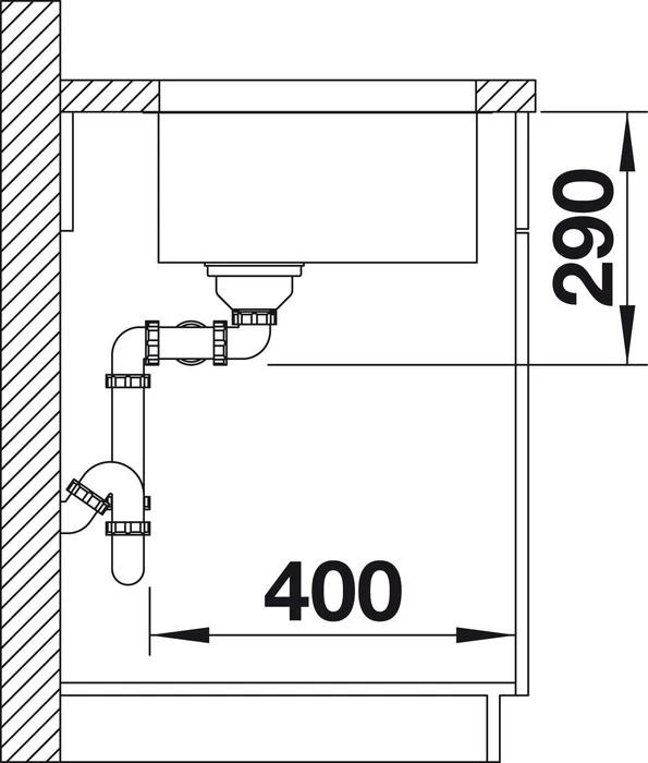 Blanco Andano 340/340-U InFino Unterbau Doppelspüle edelstahl