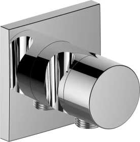 Keuco IXMO 59556 Pure 2-Wege Umstellventil mit Schlauchanschluss und Brausehalter eckig verchromt