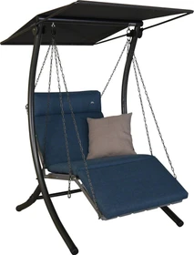 Angerer Luxus Smart Hollywoodschaukel 1-Sitzer denim
