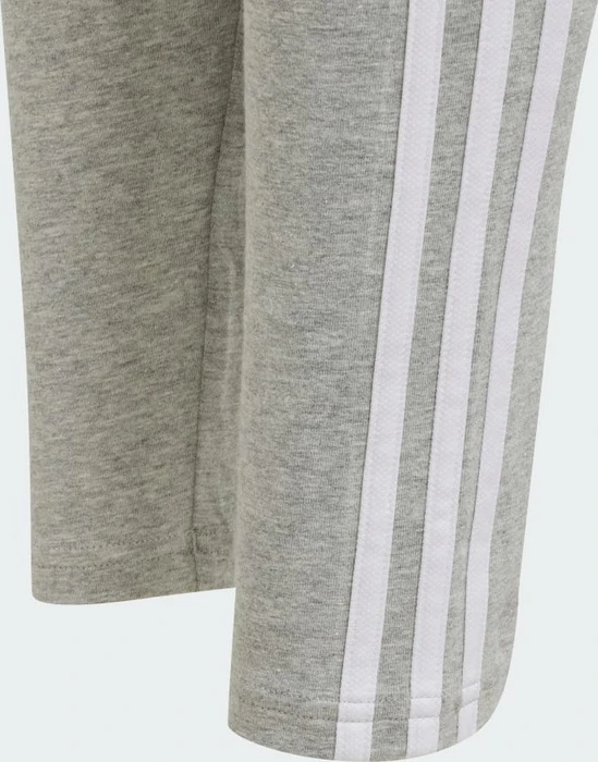 adidas Essentials 3-Streifen Hose lang medium grey heather/white (Junior)