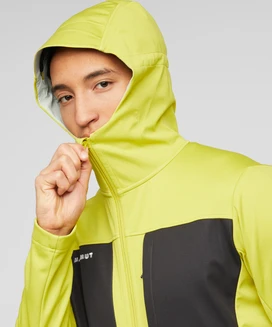 Mammut Ultimate VIII SO Hooded Funktionsjacke acacia/black (Herren)