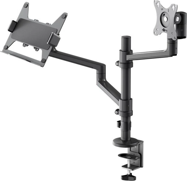 Wentronic Goobay Deluxe Monitorhalterung mit Laptop-Arm