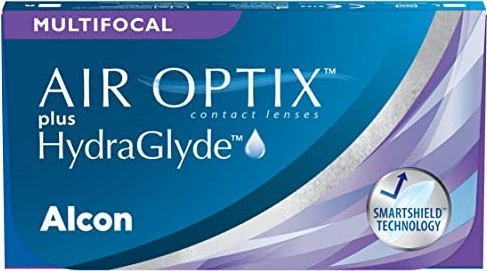 Alcon Air Optix Plus Hydraglyde Multifocal, +4.50 Dioptrien, 3 Stück