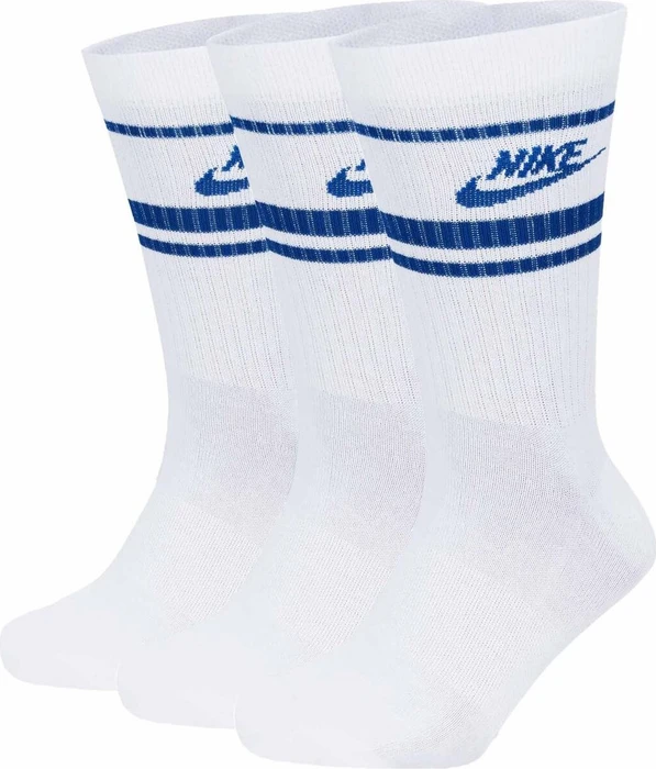 Nike Dri-FIT Everyday Essential Socken white/game royal, 3 Paare