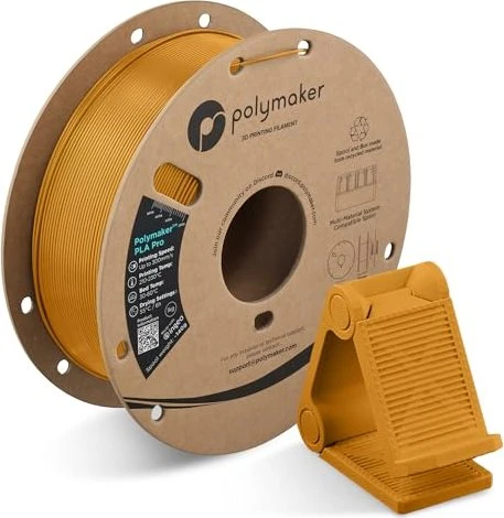 Polymaker PolyLite Pro PLA, gold, Spule, 1.75mm, 1.00kg