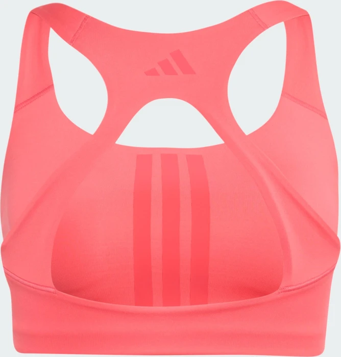 adidas Optime Workout 3-Streifen Medium-Support Sport-BH pure turbo/core pink (Damen)