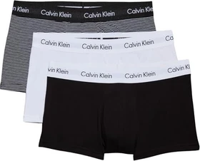 Calvin Klein Low Rise Trunk 3er Boxer Briefs white/b&w stripe/black (Herren)