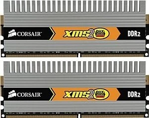 Corsair XMS2 DHX Series UDIMM 4GB Kit, DDR2-800, CL4-4-4-12