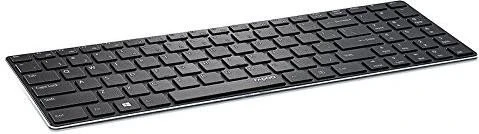 Rapoo Wireless Ultraslim Keyboard E9100P schwarz, DE