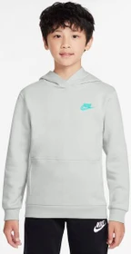 Nike Sportswear Club Fleece Hoodie photon dust/dynamic turquoise (Junior)
