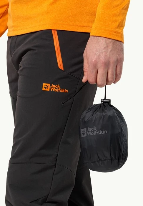 Jack Wolfskin Rainy Day Hose lang schwarz