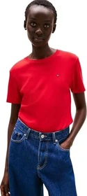 Tommy Hilfiger Roundneck Slim Fit T-Shirt kurzarm primary red (Damen)