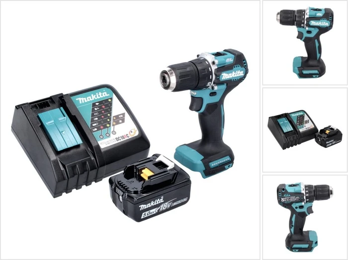 Makita DDF487RT1 Akku-Bohrschrauber inkl. Akku 5.0Ah