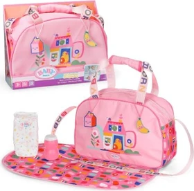 Zapf creation BABY born Zubehör - Puppen Wickeltasche mit Wickelzubehör für unterwegs