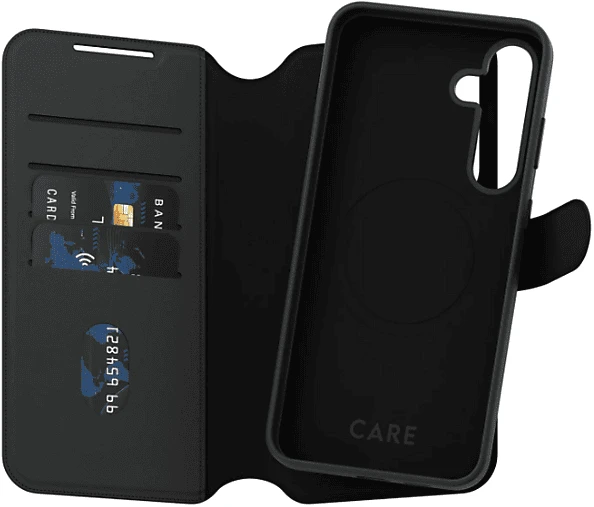 PanzerGlass Care Feature Case Tango Two-in-One Wallet Magnetic Qi für Samsung Galaxy S25+ schwarz
