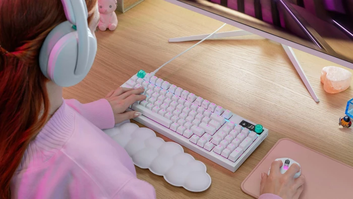Logitech G316 X 98, weiß, Tactile Switch, USB, ES