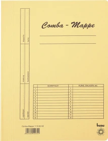 Bene Comba Dreiflügelmappe, A4, gelb