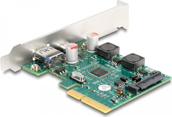 DeLOCK 1x USB-C 3.1, 1x USB-A 3.1, PCIe 3.0 x4