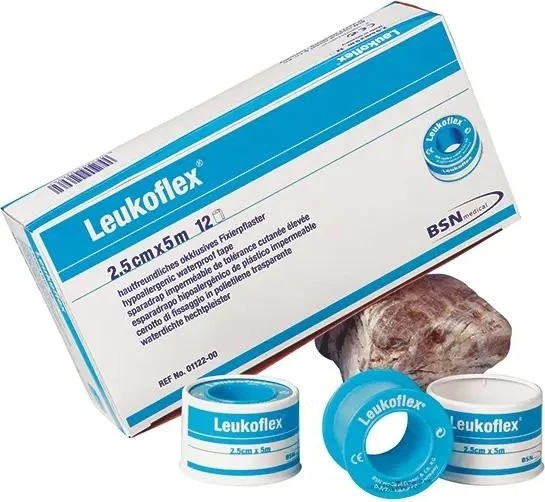 BSN medical Leuflex wasserdicht transparent, 1.25cm x 5m, 24 Stück