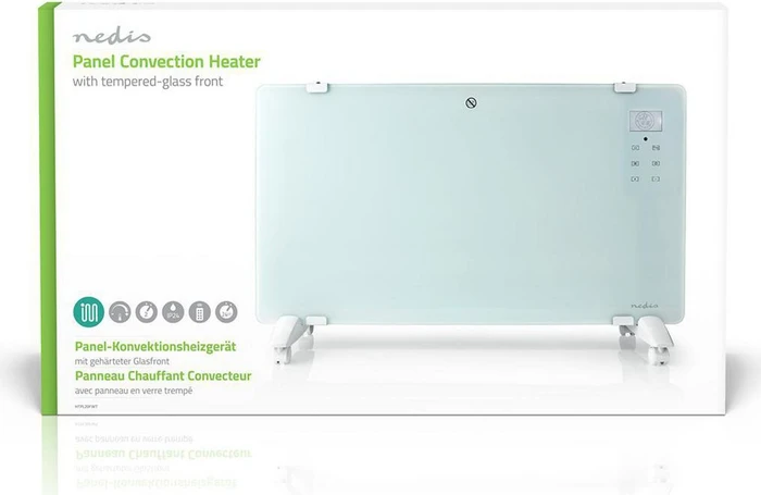 Nedis HTPL20FWT Glas Standkonvektor