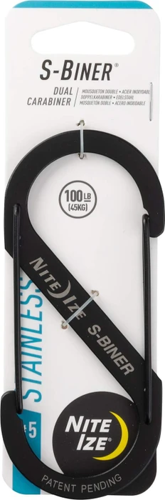Nite Ize S-Biner Edelstahl Materialkarabiner 112x50mm schwarz