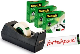 3M Scotch C38 Klebeband-Abroller, schwarz, 33m x 1.9cm