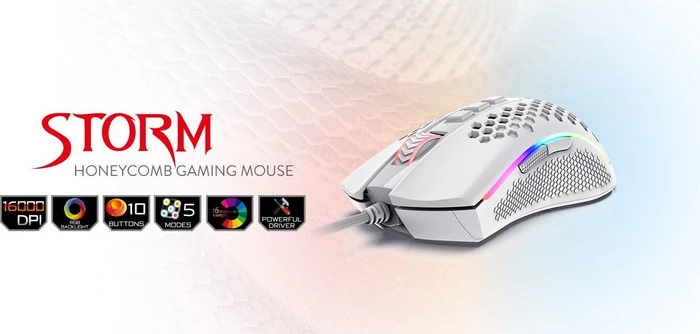 Redragon M808 Storm weiß, USB
