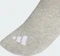 adidas 3-Streifen Cushioned Sportswear Mid-Cut Crew Socken medium grey heather/white/black, 3 Paare Vorschaubild