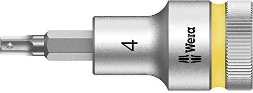 Wera 8740 C HF Zyklop Innensechskant Steckschlüssel 1/2", 4x60mm