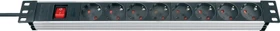 Brennenstuhl Alu-Line 19", 1HE, 8-fach, 2m