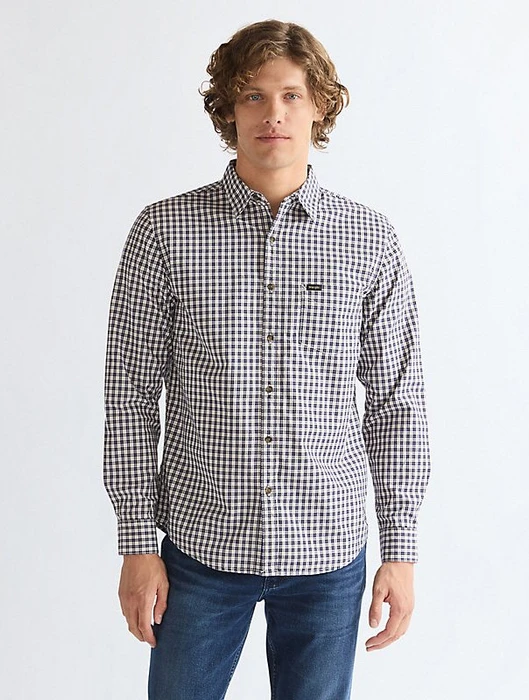 Wrangler Regular 1 Pocket Hemd langarm (Herren)