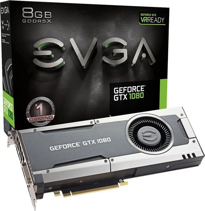 EVGA GeForce GTX 1080, 8GB GDDR5X, DVI, HDMI, 3x DP
