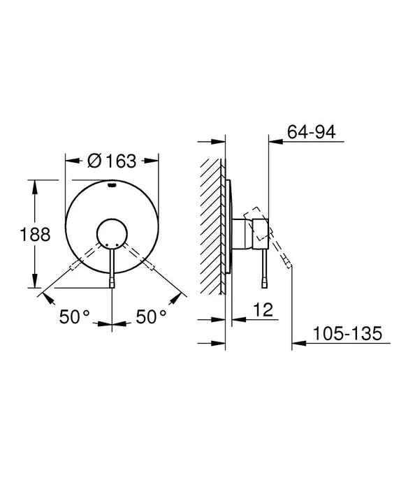 Grohe Essence Einhand-Brausearmatur supersteel