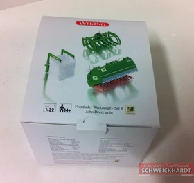 Wiking Die-Cast Frontlader Werkzeuge Set B John Deere grün