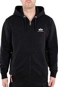 Alpha Industries Basic Zip SL Hoodie schwarz (Herren)