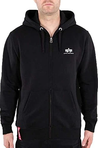 Alpha Industries Basic Zip SL Hoodie schwarz (Herren)
