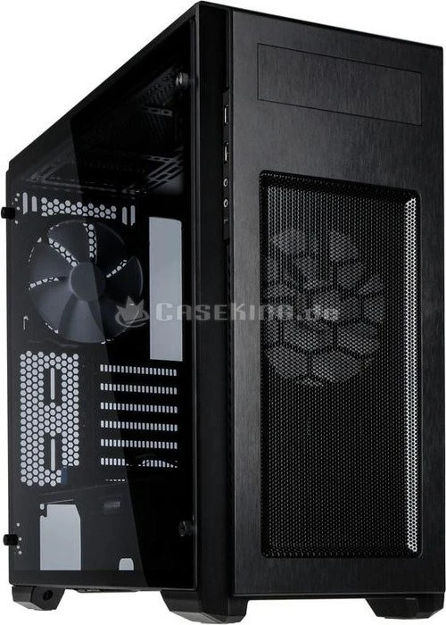 Phanteks Enthoo Pro M Tempered Glass schwarz, Glasfenster