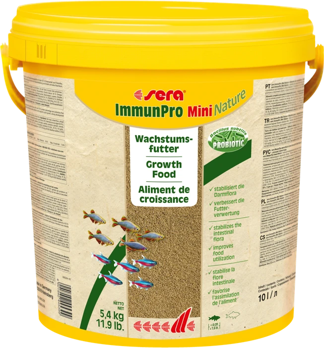 sera ImmunPro Mini Nature, probiotisches Wachstumsfutter für Zierfische, 5.4kg