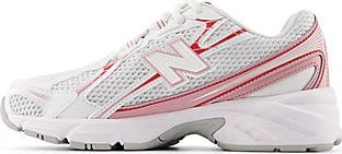 New Balance 740 white/pink taffy/team red (Junior)