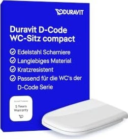 Duravit D-Code WC-Sitz ohne Absenkautomatik, weiß