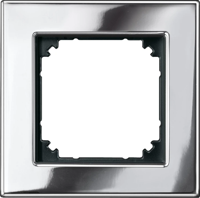 Merten System M M-Plan-Metallrahmen 1fach, chrom