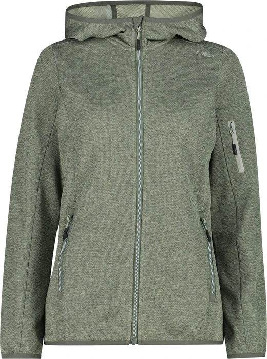 CMP Knit Tech Fleece Mesh Hoody Jacke avocado/pistacchio (Damen)