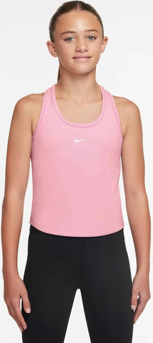 Nike One Fitted Dri-FIT Funktionsshirt ärmellos medium soft pink/white (Junior)